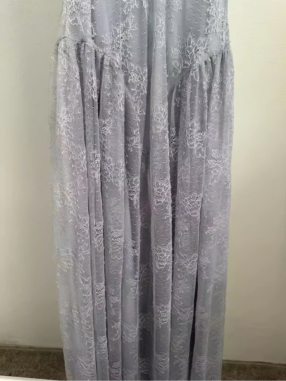 ROTATE BY BIRGER CHRISTENSEN Lace V-Neck Maxi Evening Dress, 32/XXS - Picture 5 of 8